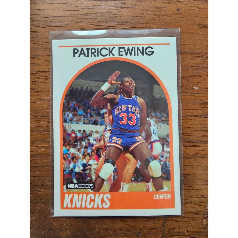 Patrick Ewing 1989-1990 NBA Hoops #80 - New York Knicks - NBA HOF